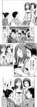  6+girls artist_request blush comic embarrassed genshiken greyscale highres monochrome multiple_boys multiple_girls nakajima_yuuko ogiue_chika sasahara_kanji shigeta_mina translation_request 