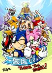  aku_tojyo amy_rose blaze_the_cat chao cheese_(chao) cream_the_rabbit dr. dr._eggman eggman everyone furry group knuckles_the_echidna marine_the_raccoon miles_prower rouge_the_bat sega shadow_the_hedgehog sonic sonic_the_hedgehog tojyo 