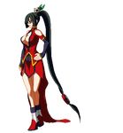  animated animated_gif arc_system_works black_hair blazblue blazblue:_calamity_trigger bouncing_breasts breasts cleavage gif litchi_faye_ling lowres no_bra official photoshop walking 