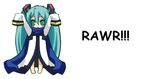  aqua_eyes aqua_hair arms_up blue_scarf borrowed_garments chibi coat cosplay full_body hatsune_miku kaito kaito_(cosplay) midriff no_pants oversized_clothes scarf sleeves_past_wrists solo standing twintails vocaloid 