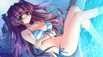  asakura_karen bikini blue_eyes cube_(artist) game_cg kimi_to_boku_to_eden_no_ringo pool swimsuit 
