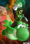  crossover dc_comics green_lantern green_lantern_(series) highres male male_focus mario mario_(series) nebula nintendo parody space super_mario super_mario_bros. transparent yoshi 