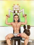  abs anma chang_wufei chest gundam gundam_wing male muscle pecs penis solo tagme underwear yaoi 