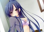  aosato_sachi bra happy_factory izumi_yura long_hair open_shirt underwear 