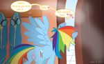  &hearts; &lt;3 anus blue_fur blush bodysuit cutie_mark english_text equine female feral friendship_is_magic fur hair mammal multi-colored_hair my_little_pony peeking pegasus pussy pussy_juice rainbow_dash_(mlp) rainbow_hair skinsuit soarin_(mlp) solo syoee_b text voyeur wing_boner wings wonderbolts_(mlp) 