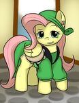  cute equine female feral fluttershy_(mlp) friendship_is_magic gypsy hair horse kloudmutt mammal musical_instrument my_little_pony pegasus pink_hair pony solo tambourine wings 