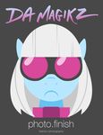  eyewear female friendship_is_magic goggles hair horse mammal my_little_pony photo_finish_(mlp) pony poster solo text unknown_artist white_hair 