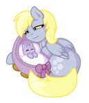  cub cutie_mark derpy_hooves_(mlp) dinky_doo_(mlp) dinky_hooves_(mlp) equine female feral filly foal friendship_is_magic good_parenting horn horse mammal my_little_pony pegasus plain_background pony raygirl transparent_background unicorn wings young 