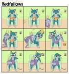  bedfellows book canine cervine comic cute deer eyewear fatigue glasses humor humour mammal open_mouth sheen shenanigans 