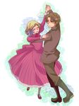  1girl ^_^ axis_powers_hetalia closed_eyes couple dancing hetero highres jill_(acca) liechtenstein_(hetalia) southern_italy_(hetalia) 