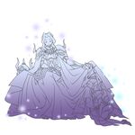  armor cain_highwind cape couple dress eyes_closed female final_fantasy final_fantasy_iv genderswap golbeza helmet hiruandon long_hair male monochrome shoulder_pads sitting sketch 