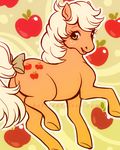  applejack_(mlp) bow bow_tie celesse cute equine female feral freckles friendship_is_magic fruit horse mammal my_little_pony pony solo 