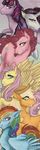  blue_fur equine female feral fluttershy_(mlp) friendship_is_magic fur horn horse mammal my_little_pony pegasus pink_fur pinkie_pie_(mlp) pony rainbow_dash_(mlp) rarity_(mlp) skiftnyckel twilight_sparkle_(mlp) unicorn wings 