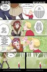  anthro blonde_hair brown_hair child clothed clothing comic couple cute dialog dialogue fel_(character) feline hair human hybrid kenno_arkkan mammal my_life_with_fel one_eye_closed red_hair skirt stripes tail text tiger wapanese webcomic what white_tiger wink young 