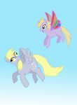  cub cutie_mark derpy_hooves_(mlp) dinky_hooves_(mlp) equine female feral friendship_is_magic horn mammal my_little_pony pegasus unicorn winged_unicorn wings young 