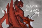  cum cum_in_mouth cum_inside dragon edit english_text fellatio forced forced_oral gay hair horn horns male narse narse_quote oral oral_sex penis razr_(character) red_dragon scalie sex synkardis tail text wings 