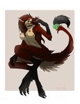  breasts claws female fur hair isis isis_norika_han looking_at_viewer mellosmile nipples nude red_fur red_hair sergal solo tail tongue tongue_out tonuge_out 