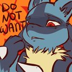  do_not_want english_text low_res lucario meme nintendo pok&#233;mon pok&eacute;mon red_eyes text unknown_artist video_games 