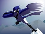  backlit beak bird blue_jay exuberant flight mountain solo thelonecrow 