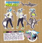  female marine mischief_(character) model_sheet psurg shark squeedgemonster 