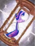  dutch_angle equine female feral friendship_is_magic hi_res horn horse hourglass kzksm mammal my_little_pony pony sand solo tears time trapped twilight_sparkle_(mlp) unicorn 