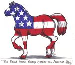  american_flag english_text equine fancymisslady flag horse mammal patriotic plain_background stars_and_stripes text united_states_of_america usa white_background 