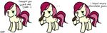  :( chocolate comic cutie_mark equine female feral friendship_is_magic frown green_eyes gun hair horse mammal my_little_pony pink_hair pony ranged_weapon red_hair rose_(mlp) tear tears unknown_artist weapon 