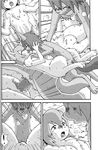  anthro canine chest_tuft comic female fur greyscale kissing male mammal mikazuki_karasu monochrome penetration penis pussy sex souiu_otoshigoro straight tuft vaginal vaginal_penetration 