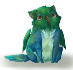  avian blue blue_feathers cute feral green green_feathers gryphon hummingbird non-anthro plain_background solo uni white_background 