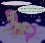  cartoonlion cloud clouds cute english_text equine female feral fluttershy&#039;s_mother_(mlp) fluttershy_(mlp) foal friendship_is_magic hair horse mammal my_little_pony pegasus pink_hair pony posey_(mlp) sad stars text wings 