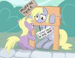  cub cute cutie_mark derp derpy_hooves_(mlp) dinky_hooves_(mlp) english_text equine female feral food friendship_is_magic hair horn horse long_hair mammal muffin my_little_pony pegasus pony short_hair stocks text unicorn unknown_artist young 
