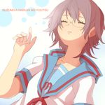  bad_id bad_pixiv_id closed_eyes glasses grey_hair hajime_(hajime-ill-1st) kita_high_school_uniform nagato_yuki school_uniform serafuku short_hair solo suzumiya_haruhi_no_yuuutsu 