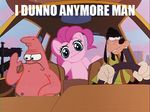  and_not_a_single_fuck_was_given car disney equine friendship_is_magic goofy horse my_little_pony nickelodeon patrick_star pinkie_pie_(mlp) pony spongebob_squarepants 