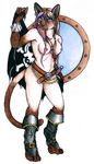  breasts brzask cat clothed clothing feline female flag front_view full-length_portrait jolly_roger mammal markings nipples nude piercing pirate pirate_flag plain_background pussy skimpy skull_and_crossbones socks_(marking) solo standing sword tanuki_(artist) three-quarter_view weapon white_background 