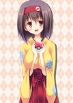  akane_souichi breasts brown_eyes brown_hair clothes erika_(pokemon) gym_leader hairband headband image_sample japanese_clothes kimono large_breasts nicoseiga_sample poke_ball pokemon pokemon_special short_hair smile solo 