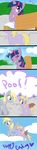  bench book comic cub cute derpy_hooves_(mlp) dinky_hooves_(mlp) equine female feral friendship_is_magic horn magic mammal mother mutlu-poni my_little_pony parent pegasus twilight_sparkle_(mlp) unicorn what winged_unicorn wings young 