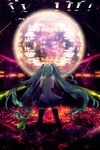  detached_sleeves from_behind green_hair hatsune_miku long_hair skirt solo spring_onion thighhighs tom_(drpow) twintails very_long_hair vocaloid 