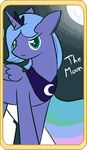  alicorn blue_hair card crescent_moon duo equine female feral friendship_is_magic green_eyes hair horn horse inkbunny major_arcana mammal moon multi-colored_hair my_little_pony pony princess princess_celestia_(mlp) princess_luna_(mlp) rainbow_hair royalty shenhibiki sibling sisters tarot_card the_moon_(tarot) white_body winged_unicorn wings 