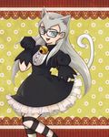  animal_ear animal_ears artist_request cathy cathy_(yugioh_zexal) cathy_(yuu-gi-ou_zexal) character_request dress glasses gothic_lolita lolita_fashion smile solo tail yu-gi-oh! yugioh_zexal yuu-gi-ou_zexal 