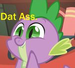  butt dragon friendship_is_magic humour my_little_pony spike_(mlp) 