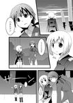  bad_id bad_pixiv_id boots comic erica_hartmann gertrud_barkhorn greyscale military military_uniform monochrome multiple_girls open_mouth sitting strike_witches translated umekichi uniform water world_witches_series 