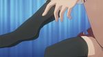 animated animated_gif feet foot footwear gif hidan_no_aria kanzaki_h_aria lowres socks undressing 