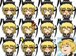  1girl anger_vein bad_id bad_pixiv_id banned_artist blonde_hair blush chargeman_ken! closed_eyes expressions faceset happy hat kisaragi_zwei lunasa_prismriver o_o open_mouth parody short_hair sweatdrop touhou yellow_eyes 