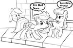  black_and_white equine female friendship_is_magic monochrome my_little_pony octavia_(mlp) pegasus rainbow_dash_(mlp) smiggyg spitfire_(mlp) stalker stalking wonderbolts_(mlp) 