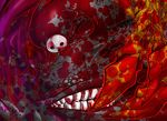  arakune arc_system_works blazblue blazblue:_calamity_trigger blood blood_splatter mask p-man teeth 