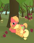  applejack_(mlp) big_macintosh_(mlp) brother brother_and_sister colt cub cute cutie_mark equine female feral filly friendship_is_magic fruit horse male mammal my_little_pony pony sibling sister wildanime young 