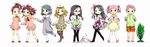  6+girls akemi_homura alien_(movie) black_hair blonde_hair blue_eyes blue_hair bow braid brown_eyes dress drill_hair facehugger fang flower glasses hair_ribbon highres kaname_madoka kaname_tatsuya kyubey long_hair magical_girl mahou_shoujo_madoka_magica miki_sayaka mizuhashi_kaori multiple_girls pantyhose pink_eyes pink_hair plant ponytail purple_hair red-framed_eyewear red_eyes red_hair ribbon sakura_kyouko sakura_momo seiyuu_connection shizuki_hitomi short_hair short_twintails shorts sparkle strap_slip takimiya_kazutaka thighhighs tomoe_mami twintails yellow_eyes younger 