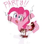  bone death english_text equine female feral friendship_is_magic fur gore guts horse last_party mammal my_little_pony nightmare_fuel party_time pink_fur pinkie_pie_(mlp) plain_background pony solo text thegalen torture unknown_artist white_background wire 