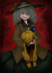  blood bukimi_isan death decapitation grin head highres horror_(theme) komeiji_koishi smile spoilers touhou yakumo_yukari 