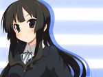  akiyama_mio black_eyes black_hair hime_cut k-on! long_hair school_uniform solo sora_to_umi 